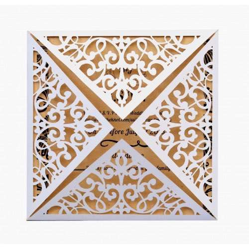 Business Invitation Card Latest Invitation Laser Cut Paper Square Wedding Invitation
